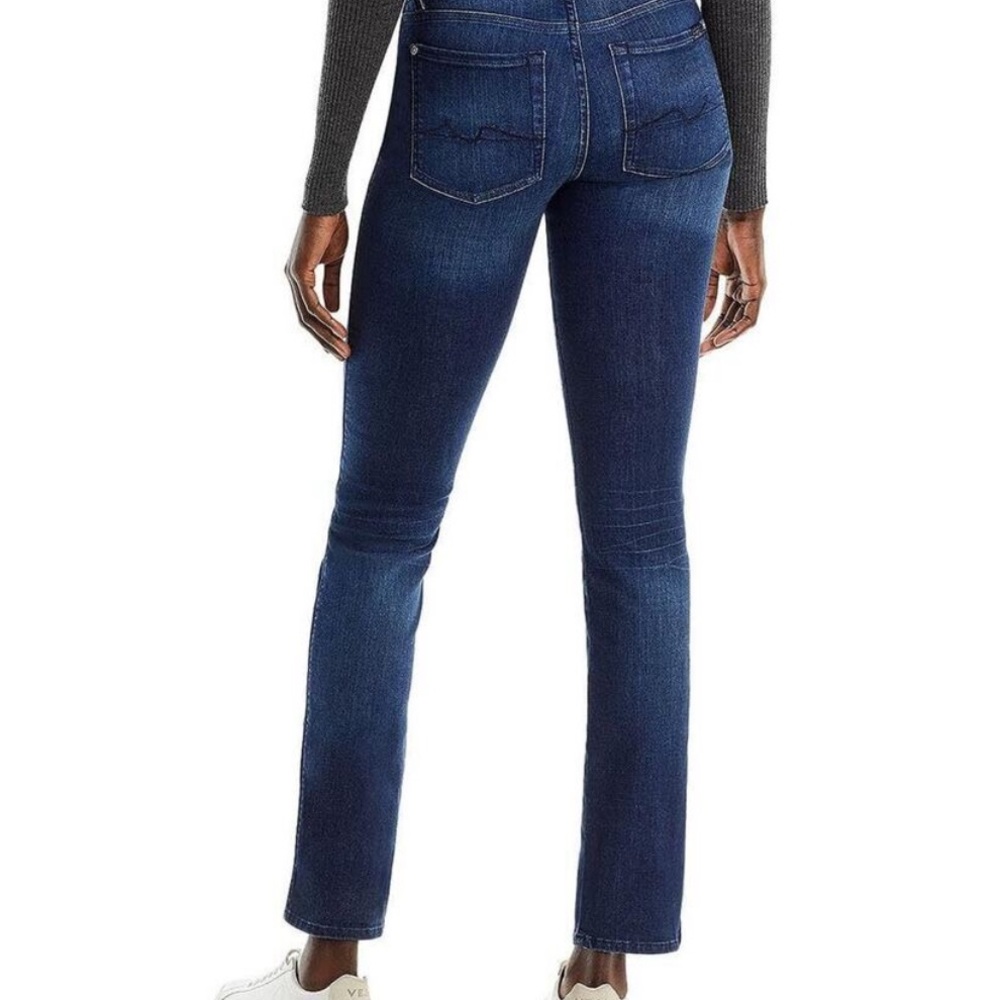 7 For All Mankind Women's Kimmie Denim High Rise Straight Leg Jeans Blue, US 26